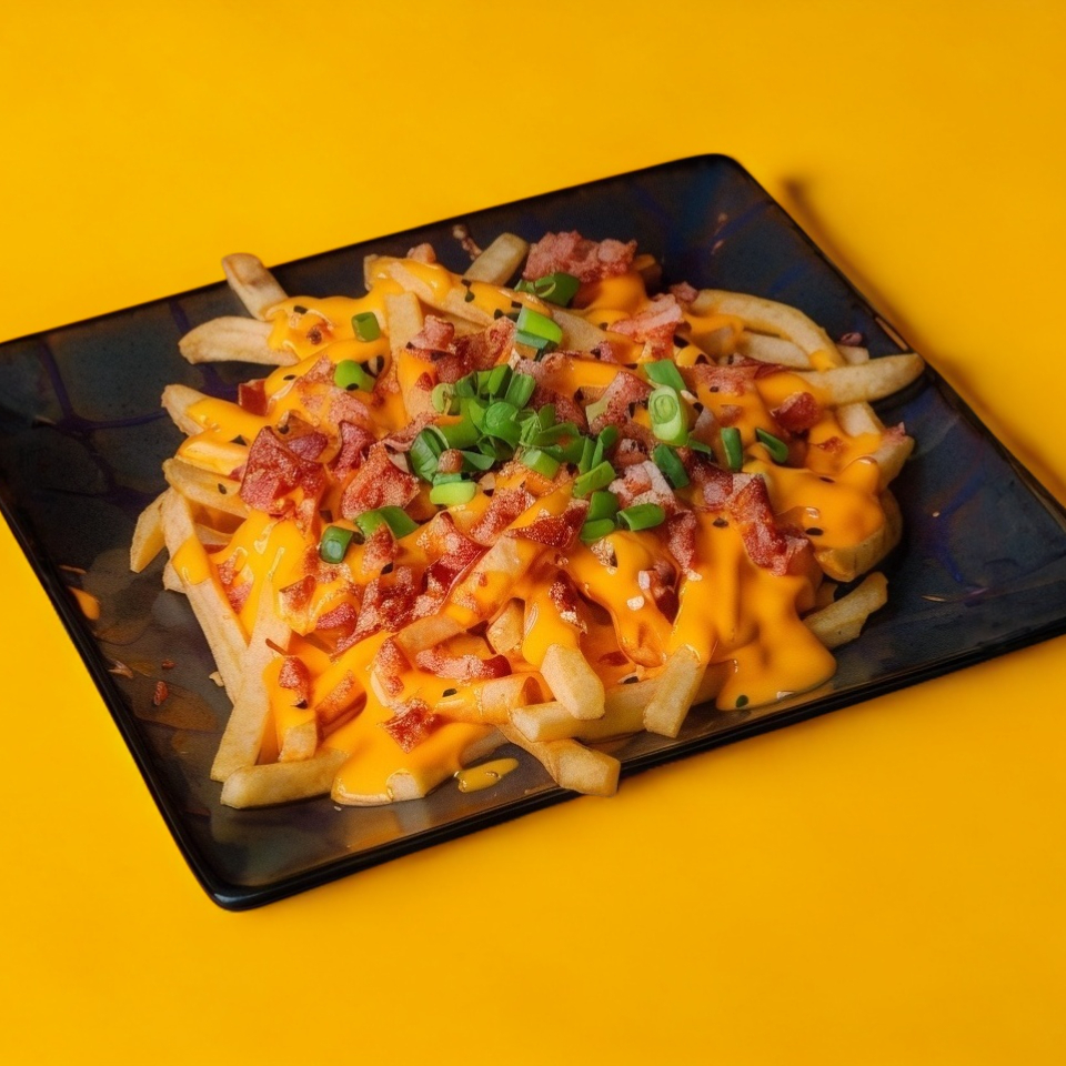 Frites chargées au cheddar