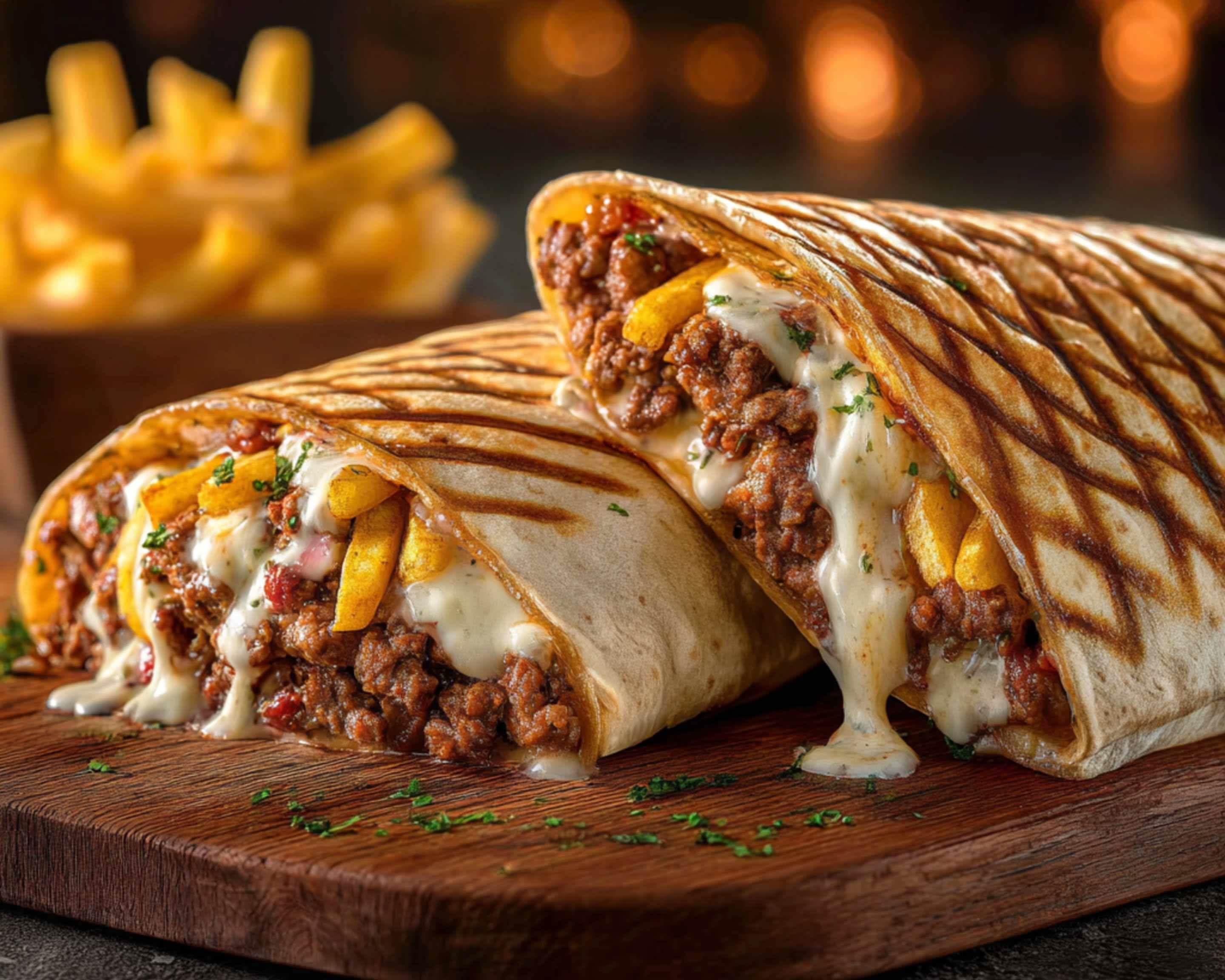 Tacos français grillé et fondant